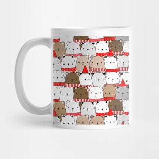 Cute Teddy Bear Pattern Mug